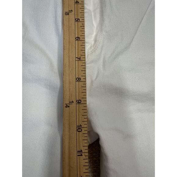 Seven for All Mankind Jeans High Waist Ankle Skinny White w/ Denim Patch Pocket - Picture 8 of 16